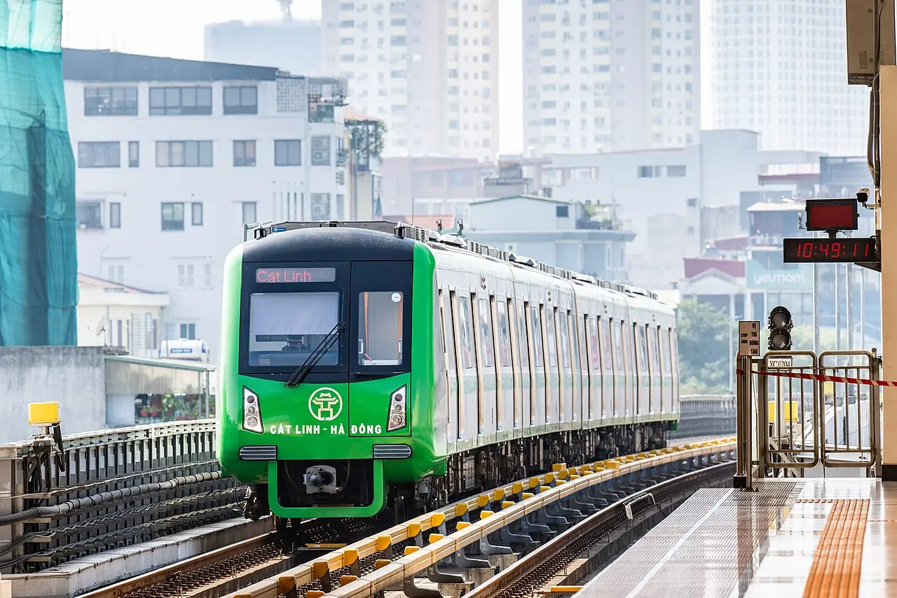 Tàu đường sắt đô thị Cát Linh Hà Đông trên cao